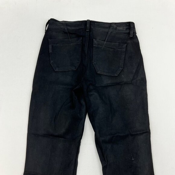 Paige Womens Maysie Jogger Jeans Zip Ankle Black Size 27 Waist - Picture 5 of 8